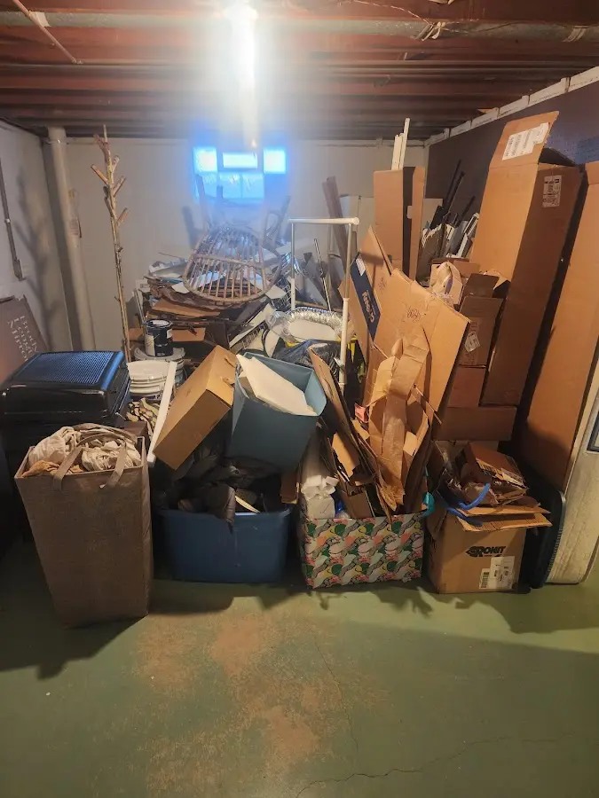 Roll-off dumpster container at job site for Construction Dumpster Rental in Perry